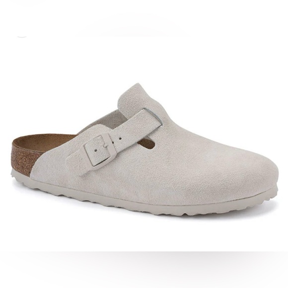 Birkenstock Shoes - Birkenstock Boston Soft Footbed Suede Clog Sandals 38/7